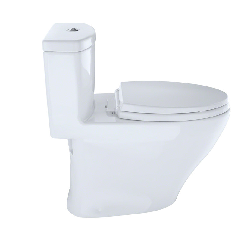 Aquia® Dual-Flush Elongated Bidet Toilet (Seat Included), Colonial White
