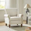 Zellig Traditional Wooden Upholstered Accent Chair-517665678
