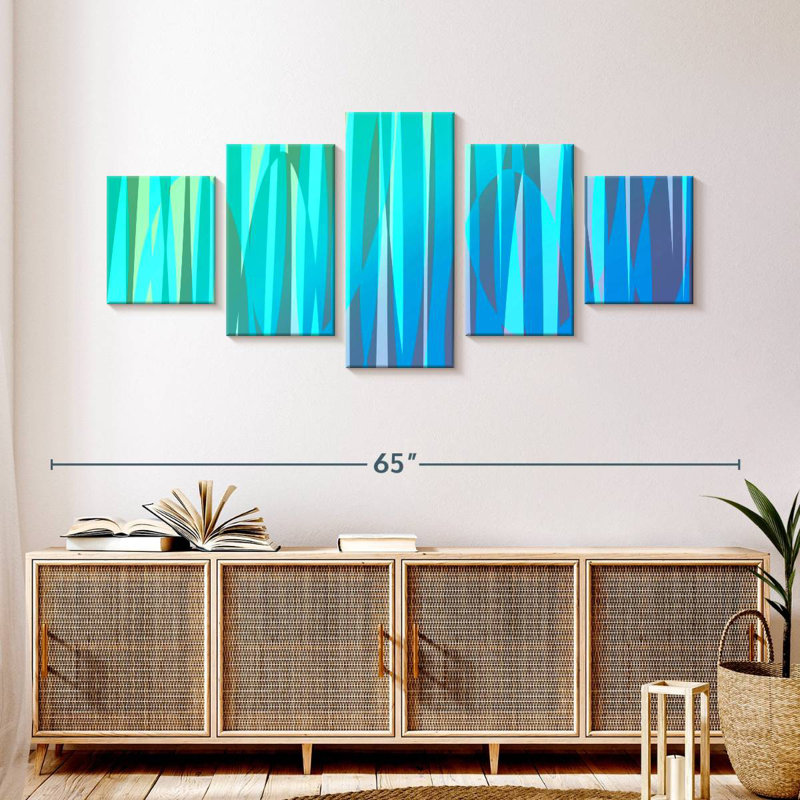 Swaying Spectrum II, 24" H x 55" W