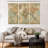 Personalized Push Pin World Travel Map on Canvas - 3 Panel-448102931-448908213