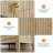 2PCS Mid-Century Modern Nightstand, 27.5" Wide 3-Drawer Dresser with Anti-Tip Kit-84162090