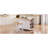 53Inch Large Kitchen Island With 2 Bar Stools, Power Outlet,Door Internal Storage Rack, Kitchen Storage Cart On 5 Wheels With Drop Leaf, 5 Open Side Racks, 3 Drawers, For Kitchen,Dining Room-644027729
