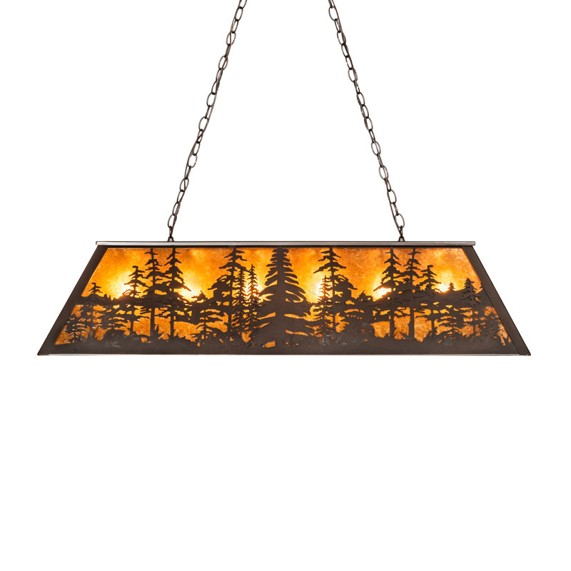 Doby 6 - Light Pendant, 43" H x 48" W x 17" D, Mahogany Bronze