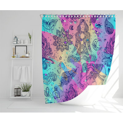 Giselle Polyester Shower Curtain Set