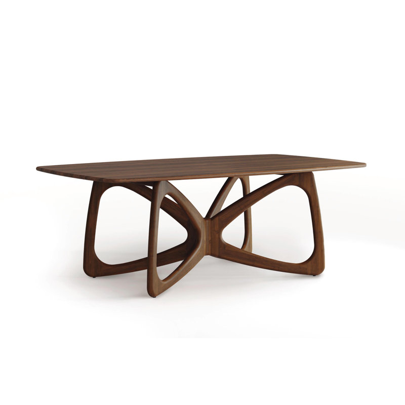 Butterfly Dining - Wood, 30"H x 84"L x 48"W, Natural Walnut