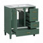 Ensemble de meuble-lavabo moderne avec lavabo 30 po, meuble-lavabo moderne avec porte à fermeture douce et 3 tiroirs, structure en bois massif-115688289