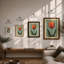 Striped Tulip Study Botanical - Print-1267154347-1267154344