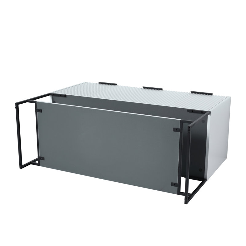Meuble-lavabo autoportant moderne en pouces avec lavabo en résine et caractéristiques de fermeture en douceur