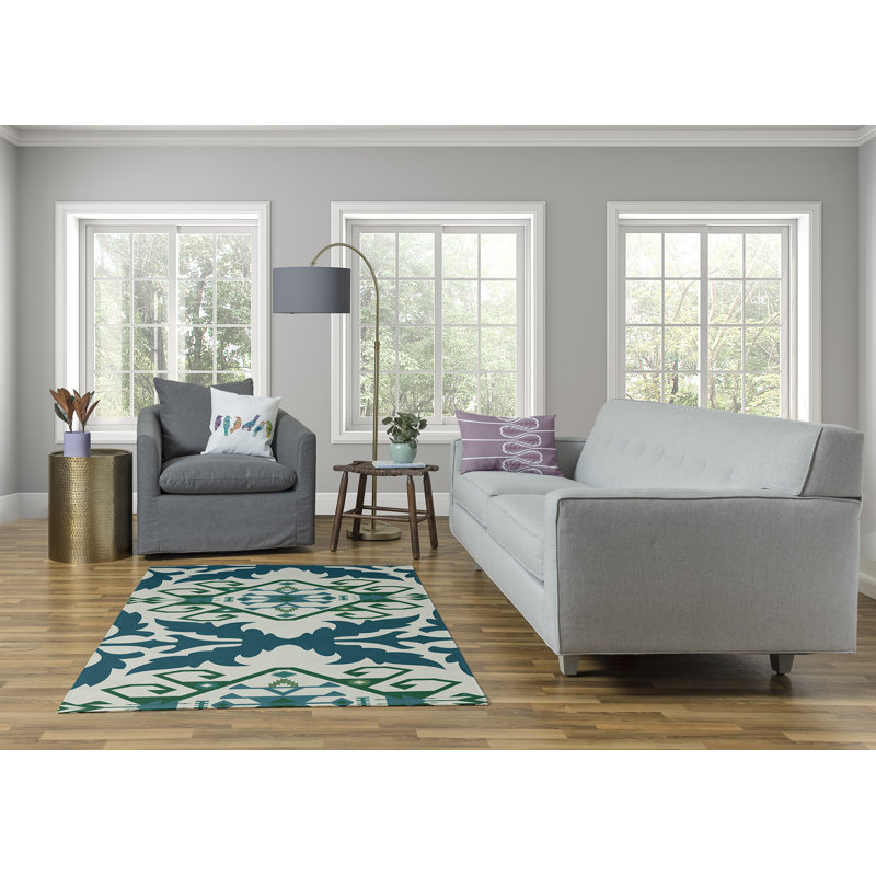 Chenille Abstract Indoor Rug, Rectangle 5' x 7'