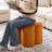 Leiani 18.5" Wide Boulce/Velvet/Linen Upholstered Ottoman-1545508555