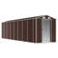 Brenza Garden Shed 191x725x198 cm Galvanised Steel-1782268238