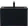 Moore 29.5"  integrated black Bathroom Sink with overflow