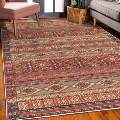 Tapis décoratif Ikat Iiesha