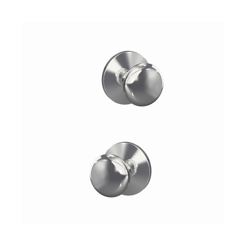 Plymouth Non-Turning Knob with Kinsler Trim, Satin Chrome