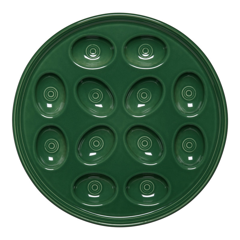 Fiesta Egg Platter, Jade