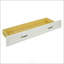Grand lit escamotable avec grands tiroirs, blanc