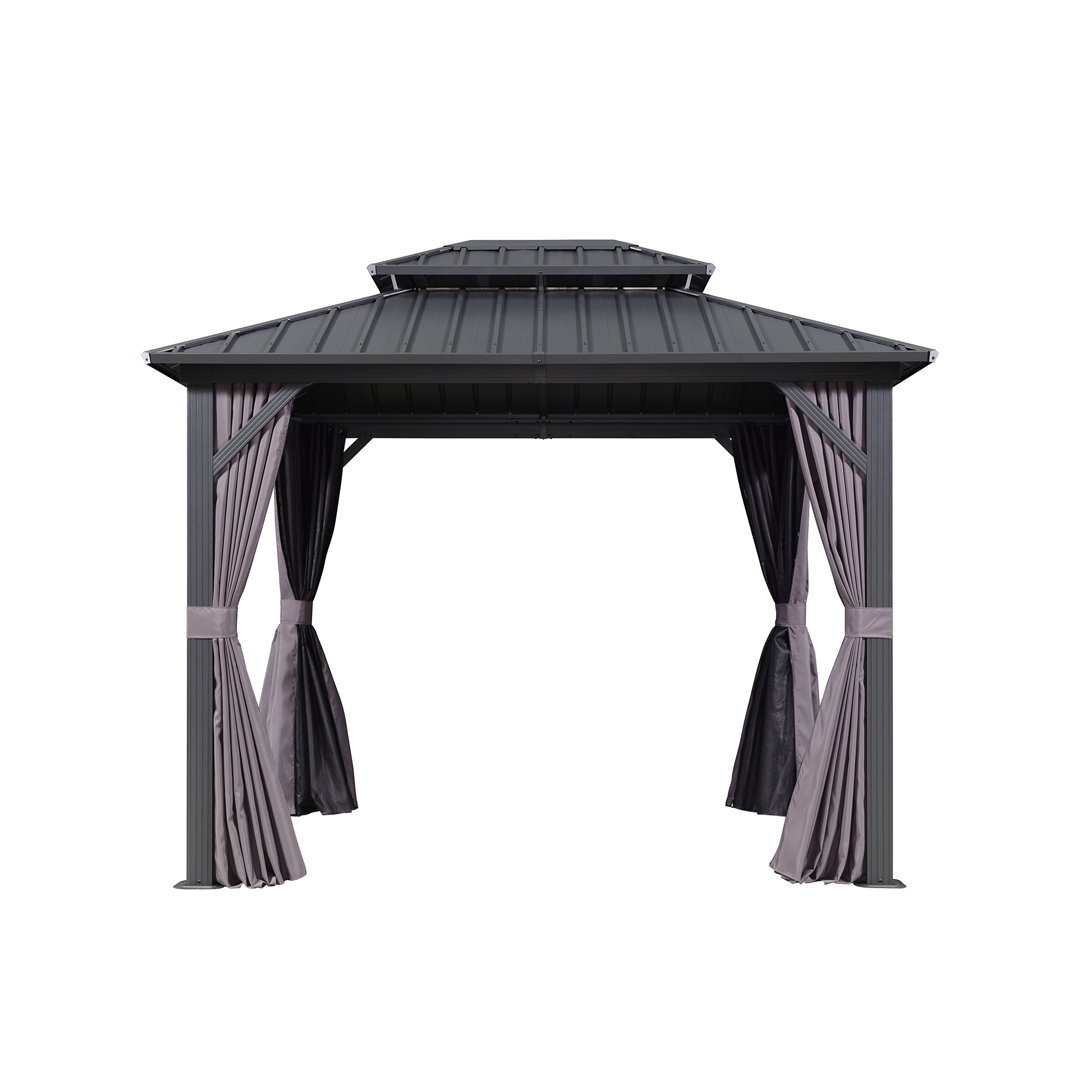 8 Ft. W x 7 Ft. D Aluminium Hardtop Patio Gazebo