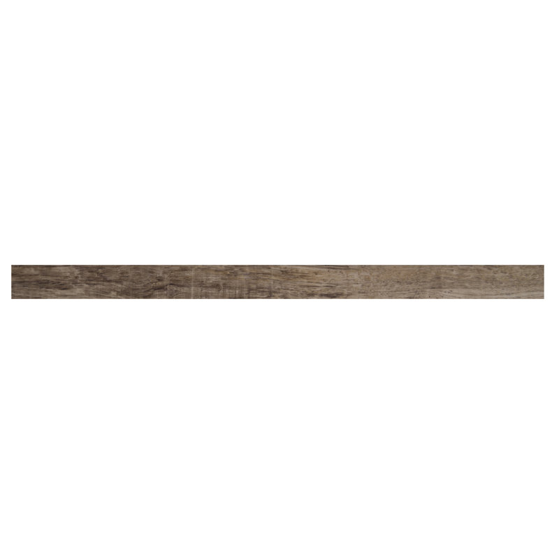 Embout de finition pour revêtement de sol en vinyle de luxe, couleur noyer recyclé, 0,66 cm d'épaisseur x 239 cm de longueur x 4,5 cm de largeur