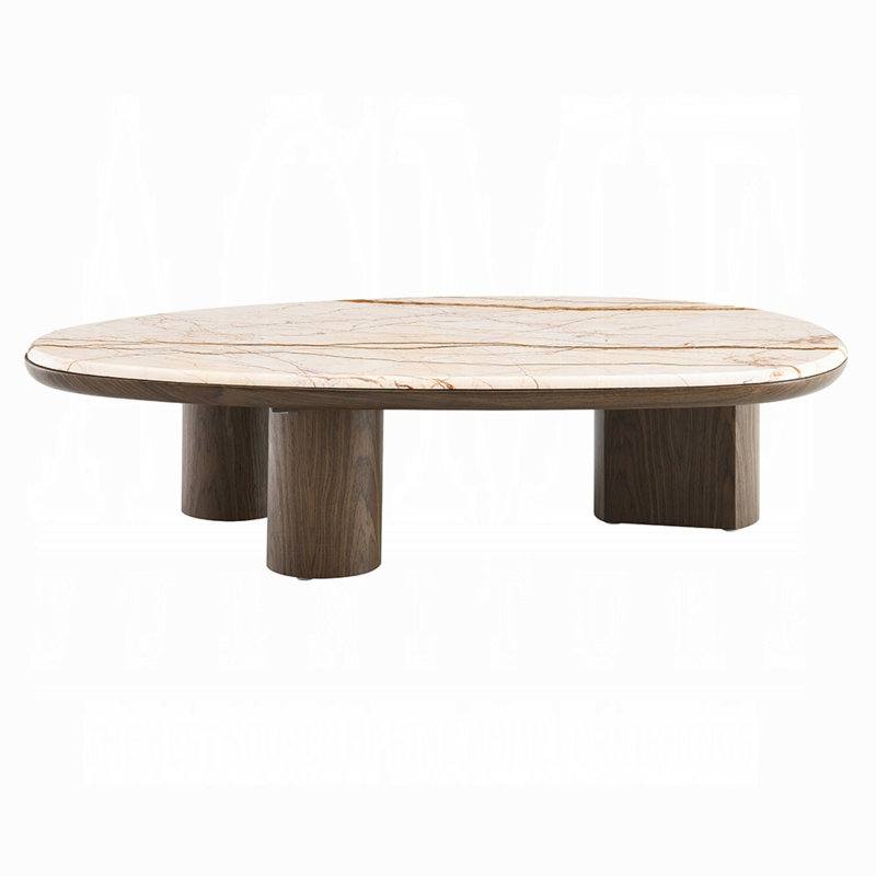 Table basse Haidar avec marbre naturel