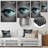 Eye In Circular Infinity V - Abstract Geometric Printed Metal Wall Art-1864334497