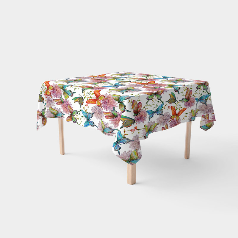 Fabric Textile Products, Inc. Square Tablecloth, 100% Cotton, Floral 236