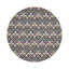 Impressionism Infinity Knot Original Vegan Leather Round Pebble Placemat