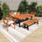7-Piece Rectangular Outdoor Patio Dining Set With Cushions