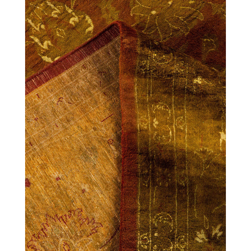 Fine Vibrance One-of-a-Kind 9'2" X 12'3" Hand Knotted Area Rug