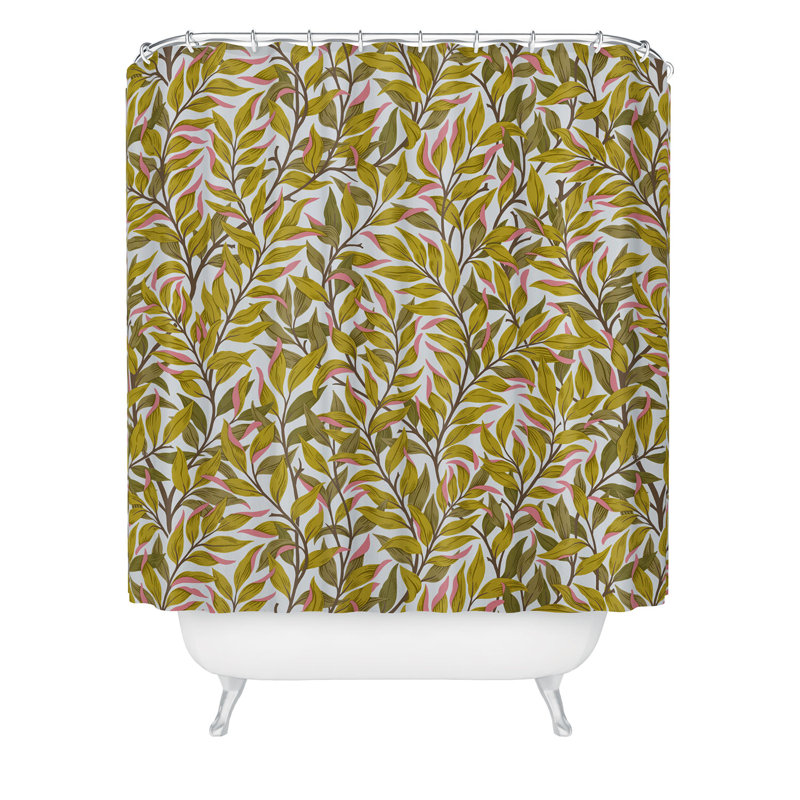 Rideau de douche Avenie, Green Floral 27