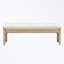 Banc avec pieds robustes et coussin moelleux