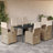 6 - Person Patio Dining Set with Rectangular Table , Cushions Included-124240165-124240168