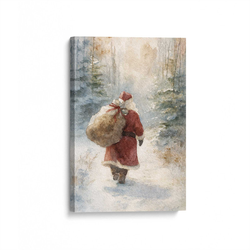 «Winter’s Journey», reproduction d'art sur toile, H 18 po x l 12 po, Toile tendue avec châssis