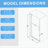 Left And Right Opening Universal Pivot Shower Door