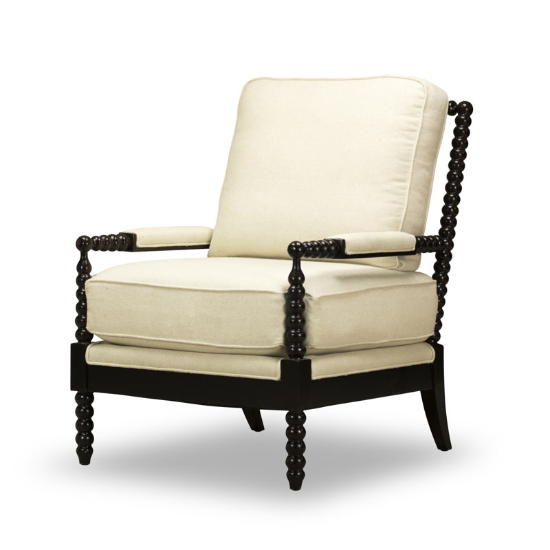 Fauteuil Capehart, Ivoire, Chêne