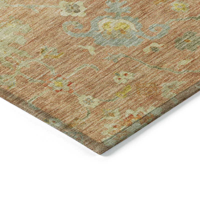 Tapis corail chantille lavable à la machine intérieur / extérieur ACN1107, Rectangle 1 pi 8 po x 2 pi 6 po