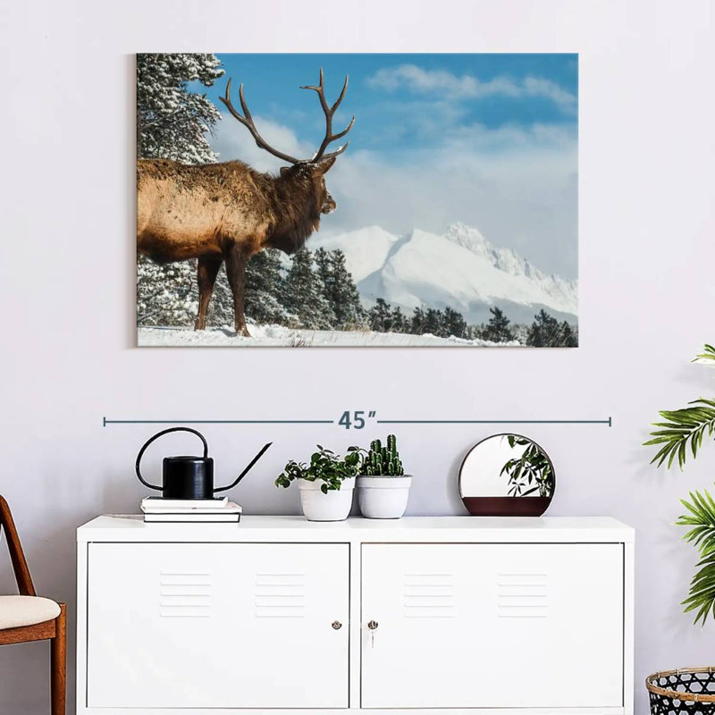 Brampt Elk Winter Journey, 26" H x 39" W