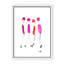 Four In Fuchsia Print by Chauncey Jacks-130446366-130446373-130446374