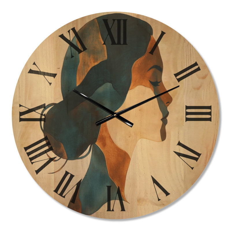 Solid Wood Wall Clock, Large