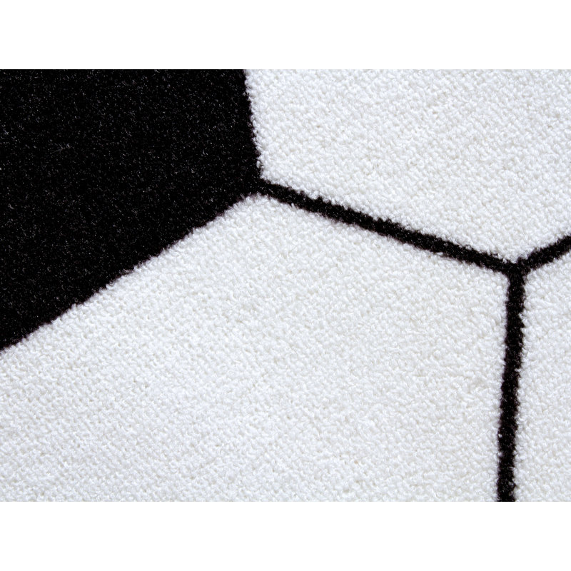 Furnish My Place Soccer Round Play Area Rugs for Kids | Round Shaped | Kindergarten Classrooms and Playrooms | Contemporary | Multicolor | Soccer Round