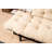 Stylish 2-Seat Sofa Bed, Cream Microfibre Fabric, 61.0 x 33.5 x 27.6 inches | 100% Metal Frame, High DNS Foam Filling | Easy Clean, Modern Bohemian & Industrial Design, Max Weight Capacity: 440 lbs-713767580