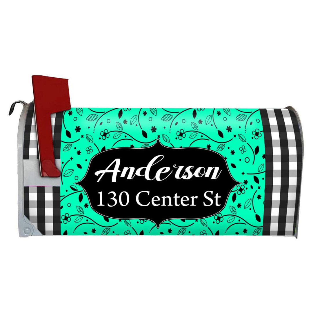 Vinyl Text & Numbers Mailbox Cover VWAQ 