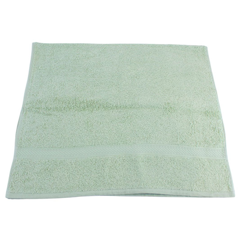 100% Cotton Hand Towel, Lite Green