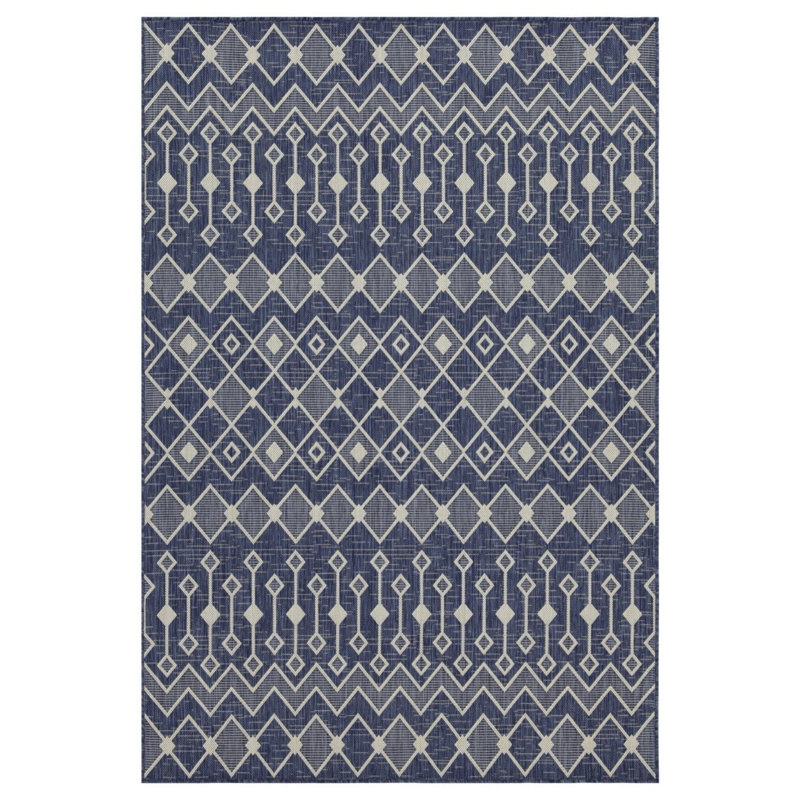 Sunshine GC_HAR2019 Blue Indoor/Outdoor Area Rug, Rectangle 5'3" x 7'3"