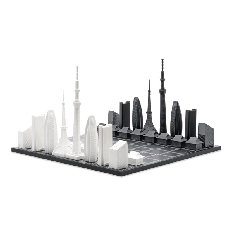Jeu d'échecs en acrylique, édition de Tokyo