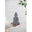 Statue de Bouddha couronné méditant assis