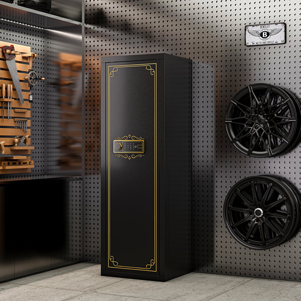 Kaer 10-12 Gun Safe For Rifles And Pistols Biometric Gun Cabinet For ...