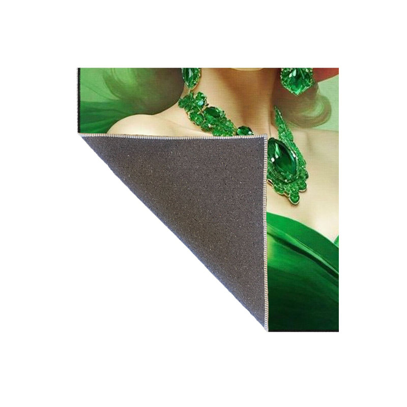 Tapis tissé Green Green, Sous-tapis rectangulaire de 3 pi 3 po x 4 pi 11 po