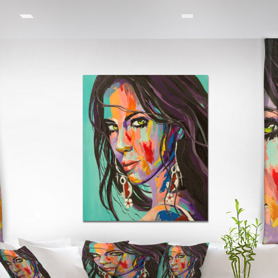 Glamour «Woman Portrait be Careful», peinture