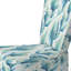 Chaise d'appoint rembourrée bleue et blanche Ikat Breeze - Boho