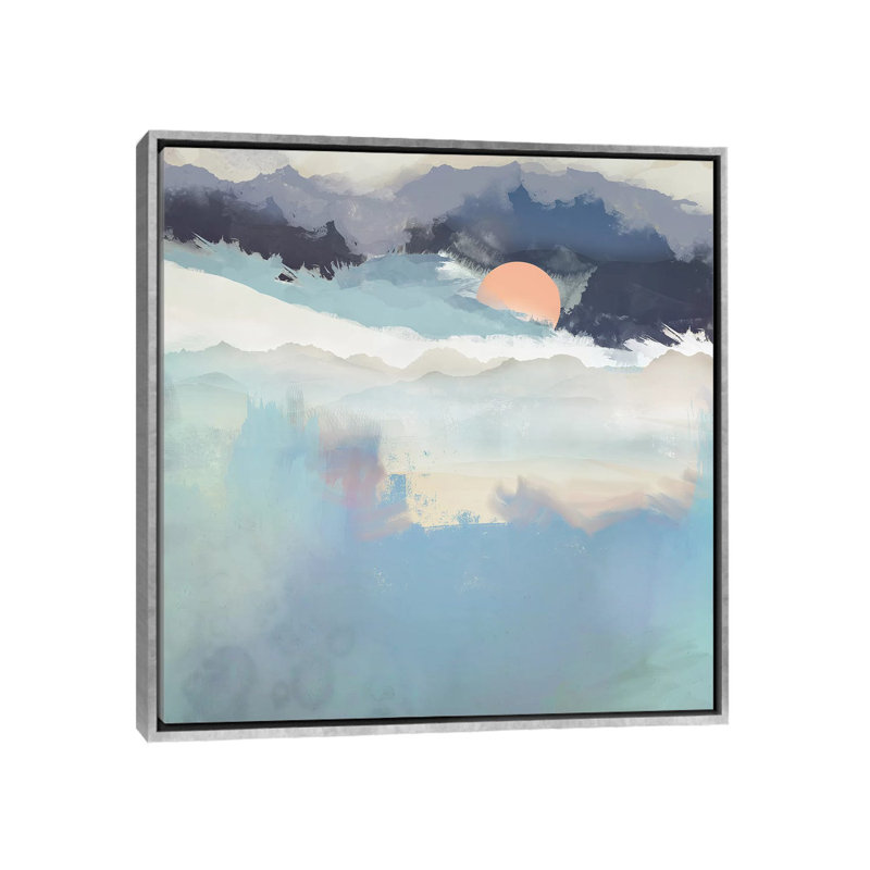 Mountain Dream - reproduction d'art, Aucun mat, H 37 po x l 37 po x P 1,5 po, Toile avec cadre argenté